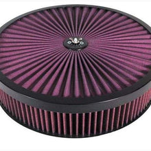 Big End Performance 70501 14 in. x 3 in. Big Flow Air Cleaner Assemblies, Recessed