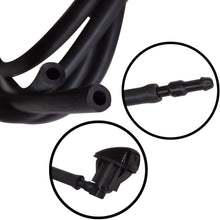 BUENNUS Car Windshield Washer Fluid Hose Kit,200cm (78.8inch) Windshield Sprayer Hose Windshield Jet Spray Wiper Hose Replacement with 4pcs Black Connectors to Connect Car Water Pump and Nozzles