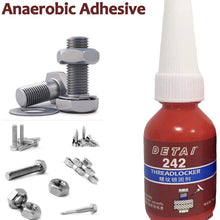 1pc 10g 242 Thread Seal Lock Glue Screw Blue Anaerobic Adhesive, Strength Anaerobic Oil Tolerant Threadlocker, for Bonding Various Metal Screws