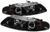 Spyder 5009678 Dodge Avenger 2Dr 97-00 / Chrysler Sebring 2Dr 97-00 Projector Headlights - LED Halo - LED (Replaceable LEDs) - Black - High H1 (Included) - Low H1 (Included)
