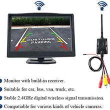 YIMU Backup Camera and 5" Monitor Kit for Car/SUV/Pickup/Truck/Van/RV/Trailer Single Power Rear View System Driving/Reversing Use IP67 Waterproof Night Vision