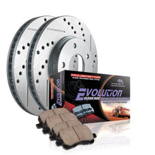 Power Stop K2009 Front Z23 Carbon Fiber Brake Pads with Drilled & Slotted Brake Rotors Kit