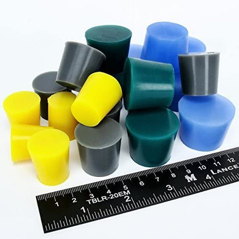 20pc Extra Large High Temp Silicone Rubber Plug Kit Powder Coating Custom Paint Supplies