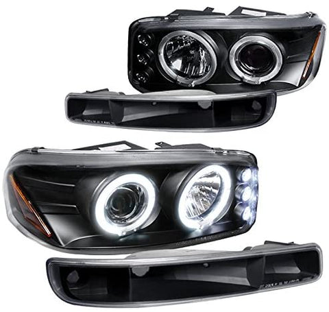 1999-2006 GMC SIERRA YUKON PRO HEADLIGHTS+BUMPER 2000