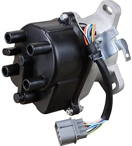 AIP Electronics Complete Premium Electronic Ignition Distributor Compatible Replacement For 1998-2002 Honda and Acura 1.5L 1.6L Excluding Hx Si With Tec Distributor TD-63U TD-73U OBD2B Oem Fit DTD63
