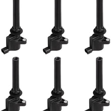 Ignition Coil 6-Pack Compatible with 2001-2008 Ford Escape Five Hundred Freestyle Taurus - Mazda Tribute - Mercury Mariner Montego Sable 3.0L V6