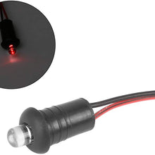 X AUTOHAUX 2 Pcs DC 12V Red LED Light Flashing Car Alarm Dash Mount Light Replacement