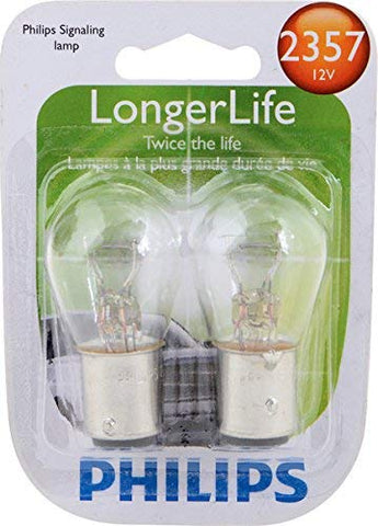 Philips 2357 LongerLife Miniature Bulb, 2 Pack - 2357LLB2