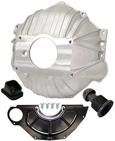 NEW SWS CHEVY 621 ALUMINUM BELLHOUSING, FLYWHEEL INSPECTION COVER, CLUTCH FORK BOOT & CLUTCH PIVOT BALL, STAMPED WITH #GM 3899621 REPLACEMENT FOR SBC & BBC FOR 11