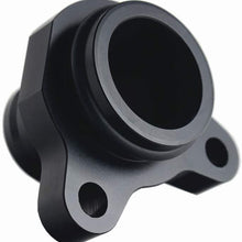 Dewhel For BMW 335i 11537541992 11537544638 OEM Replacement Water Hose Fitting Replacement Aluminum (Black)