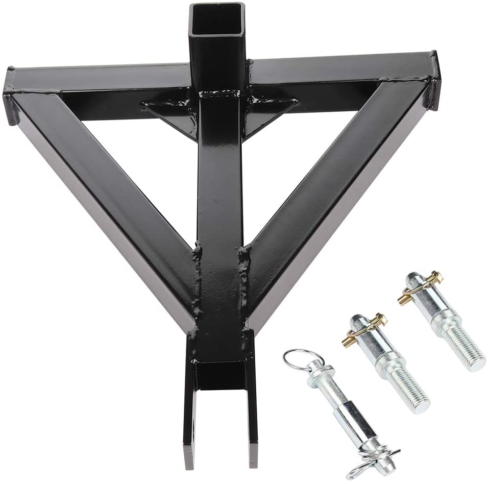 TUPARTS 3 Point 2inch Receiver Trailer Hitch Tractor Category 1 Tow Hitch Drawbar Pull