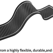 JIECHEN Anti dust Mats for Chevrolet Chevy Equinox 2018 2019 2020 Interior Accessories Custom Fit Door Pocket Liners Cup Holder Pads Console Mats 14-pcs Set (Carbon Fiber Pattern - White)