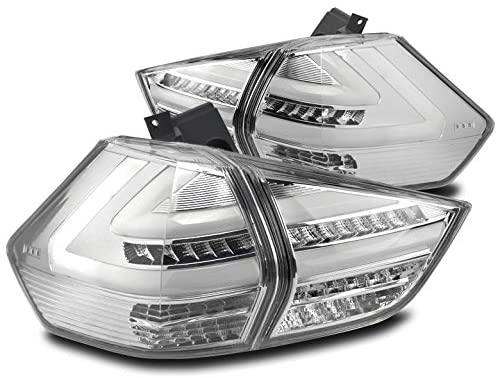ZMAUTOPARTS For 2014-2016 Rogue LED Tail Brake Lights Lamps Chrome
