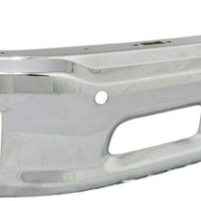 Front Lower Bumper For 14-2016 Ram 1500 Chrome Steel w/foglight & sensor holes