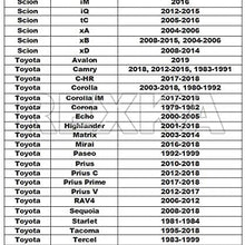 Rexka 40pcs Fender Liner Wheelhouse Liner Mud Guard Nylon Screw Grommet Nut Retainer for Toyota 90189-06013 Camry Corolla Highlander Tundra Tacoma Sequoia