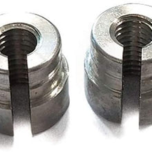 Garneck 2pcs Aluminium Cable Sleeve Throttle Cable Bushing Compatible for E30 E28 E39 E36 M20 M30 M50 S14 M60 Silver
