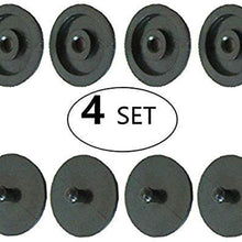 Seat Belt Stop Button Buttons Prevent Seat Belt Buckle from Sliding Down The Belt Set of 4 Plastic Seat-Belt Stopper Clips Snap-On System No Welding Required Black