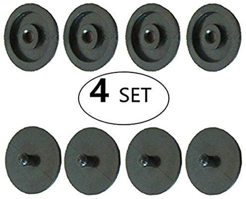 Seat Belt Stop Button Buttons Prevent Seat Belt Buckle from Sliding Down The Belt Set of 4 Plastic Seat-Belt Stopper Clips Snap-On System No Welding Required Black