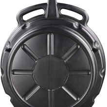 Vosarea Oil Drain Pan Plastic Waste Engine Oil Collector Tank for Repair Car Fuel Fluid Change Garage Tool 15L (Black)
