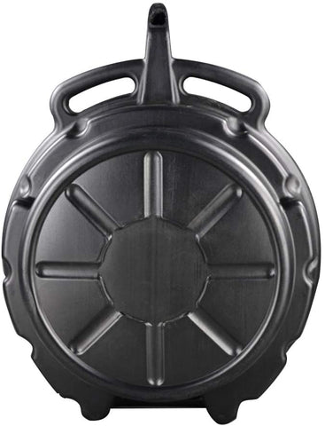 Vosarea Oil Drain Pan Plastic Waste Engine Oil Collector Tank for Repair Car Fuel Fluid Change Garage Tool 15L (Black)