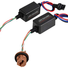 Senyar 2Pcs LED Decoder,12V 8W Socket Warning Error Canceler Load Resistor LED Decoder,T20 7440/7443