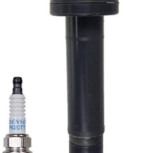 Set of (1) AD Auto Parts Ignition Coil B149 + 1 Denso Spark Plugs Platinum TT For Lexus & Toyota V6-3.0L