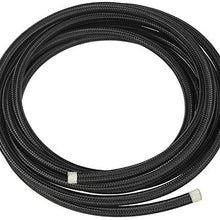 Universal Flexible 1 Meter /39.37 Inch Nylon Stainless Steel Braided AN16-16AN Oil Fuel Gas Line Hose Reinforced Strength and Durability 1.18 inch O.D. 0.87 Inch I.D. NBR+CPE Synthetic Rubber Inner