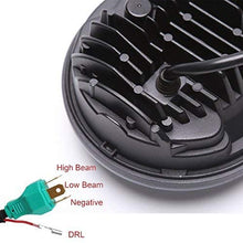 80W DOT Approved 5-3/4" 5.75" Osram Chips LED Projector Headlight for Harley Motorcycle/Bike(Black)