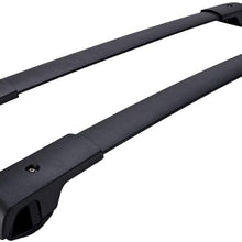 ROSY PIXEL Roof Rack Cross Bars 2009-2013 for Subaru Forester Aluminum Black Replace No. E361SSC300