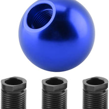Aramox Gear Shift Knob, Car Universal Manual Knob Gear Shift Head Round Ball Shape (Blue)