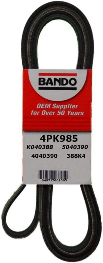 Bando 4PK780 OEM Quality Serpentine Belt (4PK985)