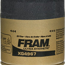 FRAM Ultra Synthetic Automotive Replacement Oil Filter, Designed for Synthetic Oil Changes Lasting up to 20k Miles, XG4967 with SureGrip (Pack of 1)