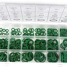 270Pcs/18 Sizes Rubber O-Ring Sealing Gasket Washer Seal Assortment Kit for Car Air Conditioning Compressor O-Ring Adhesive