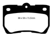 EBC Brakes DP31586C Redstuff Ceramic Low Dust Brake Pad