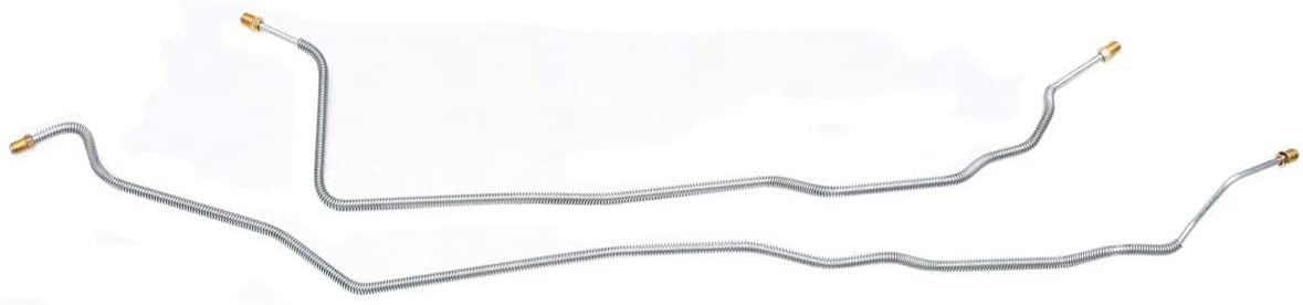 Compatible With 1981-1987 Chevrolet GMC C10 C15 Truck Preformed Rear Axle Brake Line Kit Set Steel