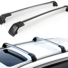 KPGDG Lockable Crossbars Fit for All New V60 2019 2020 Baggage Roof Rack Rail Cross Bar - Silver