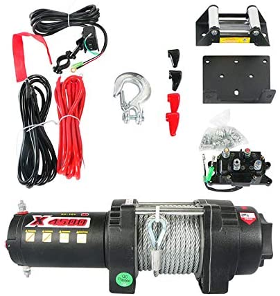 Rareelectrical NEW 12V COMPLETE 4500LBS WINCH KIT ASSEMBLY COMPATIBLE WITH CUB CADET HONDA ATV UTV WIN0019
