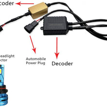 KOOMTOOM Canbus Decoder 9012 HIR2 9005 HB3 9006 HB4 Led Anti flicker Harness Resistor Headlight Bulb Warning Error EMC Canceler Decoder For Jeep Cherokee 2.4