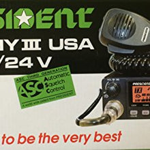 President Johnny III USA 40 Channel CB Radio 12 or 24V, Black