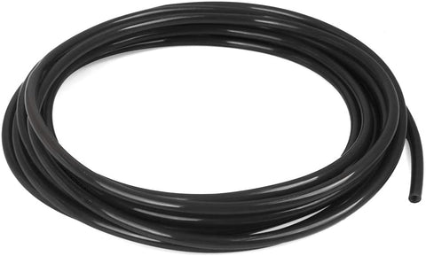 X AUTOHAUX 5 Meter 16.40ft Black Polyurethane PU Air Hose Pipe Tubing 6mm OD 4mm ID for Car
