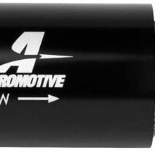 Aeromotive 12379 In-Line Filter (- AN -08 Male 100 Micron Stainless Steel Element)