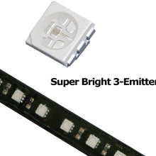 iJDMTOY (1) Brilliant Red Universal 12-SMD LED Aluminum Bar For Motorcycle Bike ATV Car RV SUV, etc For Brake Tail Light & Left/Right Turn Signal Lamp