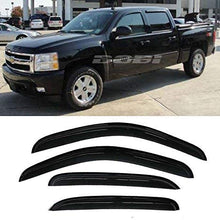 Mifeier Sun/Rain Guard Window Visors Wind Deflector Fit 2007-2013 Chevy GMC 1500/2500 Crew Cab Pickup/SUV Wind Deflector 4pc