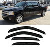 Mifeier Sun/Rain Guard Window Visors Wind Deflector Fit 2007-2013 Chevy GMC 1500/2500 Crew Cab Pickup/SUV Wind Deflector 4pc