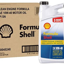 Formula Shell 550045248-3PK 10W-40 Motor Oil (SN, 5qt. Jug), 160. Fluid_Ounces, 3 Pack
