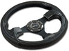 NRG RST-001CBL Pilota Series 320mm Sport Leather Steering Wheel Carbin Fiber Look Inserts