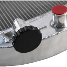 CoolingSky 4 Row All Aluminum Radiator for 1941-1946 Chevy Pickup Truck V8 Small Block Engine