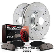 Power Stop K3167 Front Z23 Carbon Fiber Brake Pads with Drilled & Slotted Brake Rotors Kit