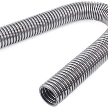 Radiator Hose Kit,with Cap,24"/36"/48'',Polished Stainless Steel,Flexible Kit,W/End Caps Upper&Lower(24 inches)