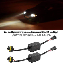HUYNH TRUNG LIEM- C18 H8 H9 H11 2 Pcs Led Headlight Decoder Anti-Flicker Resistor Abs Dc12-24V Error Canceler Decoder Kit For Carled Headlight